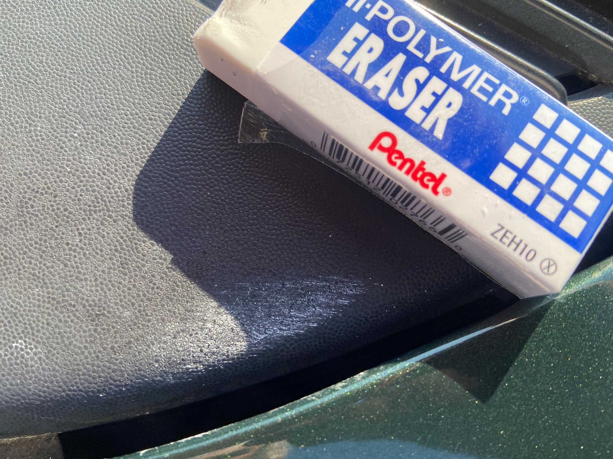 Removing Wax and Water Marks from Plastic Trim. Ford Truck