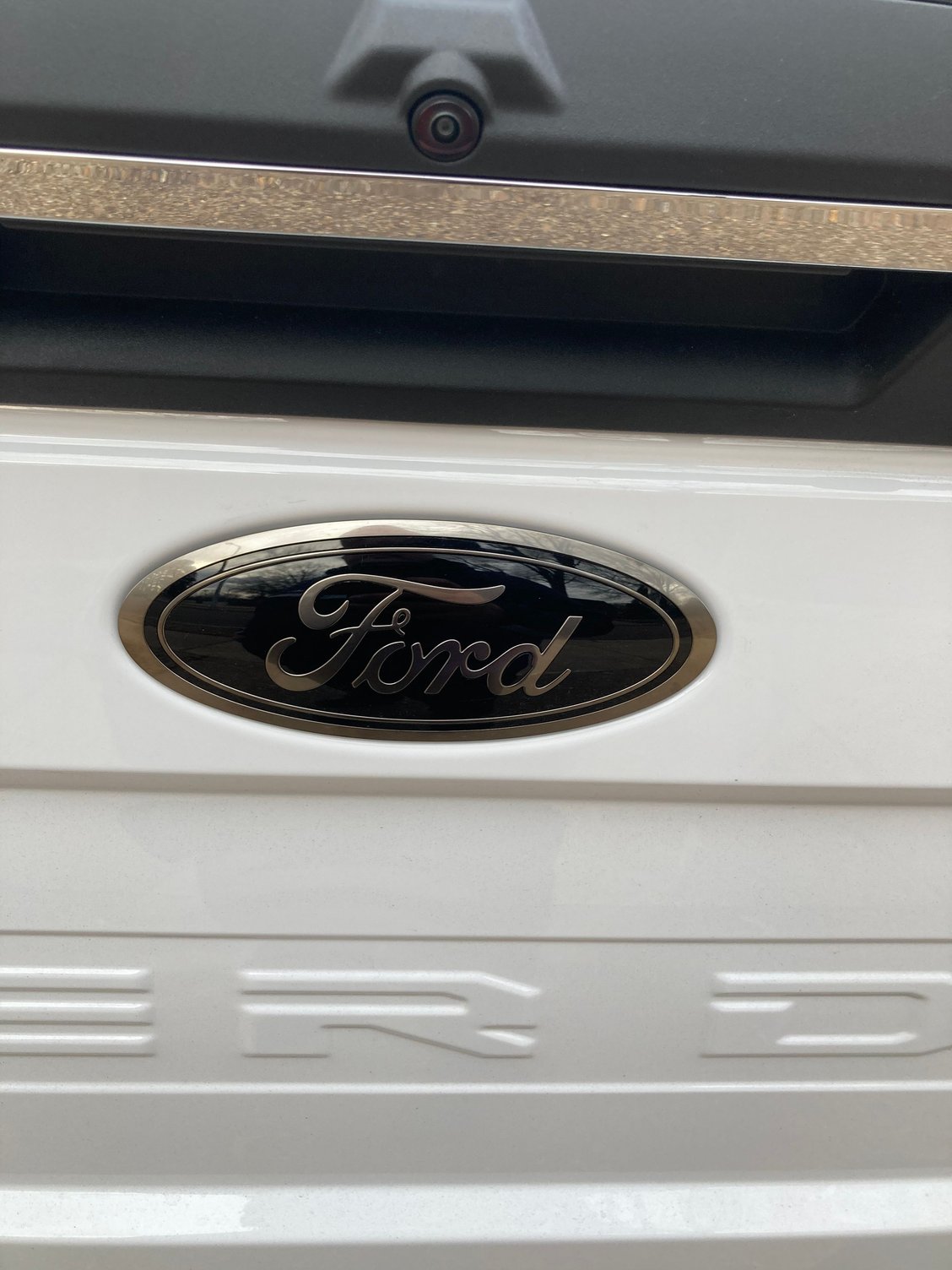 all black ford logos on I Replaced My 2021 Lariat Ford Emblems With Tremor Or Sport Black Emblems Ford Truck Enthusiasts Forums