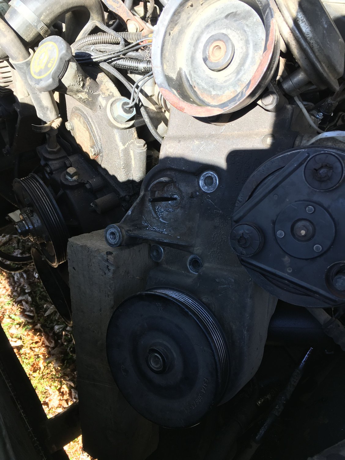 Tensioner pulley bolt broke in bracket Page 2 Ford Truck