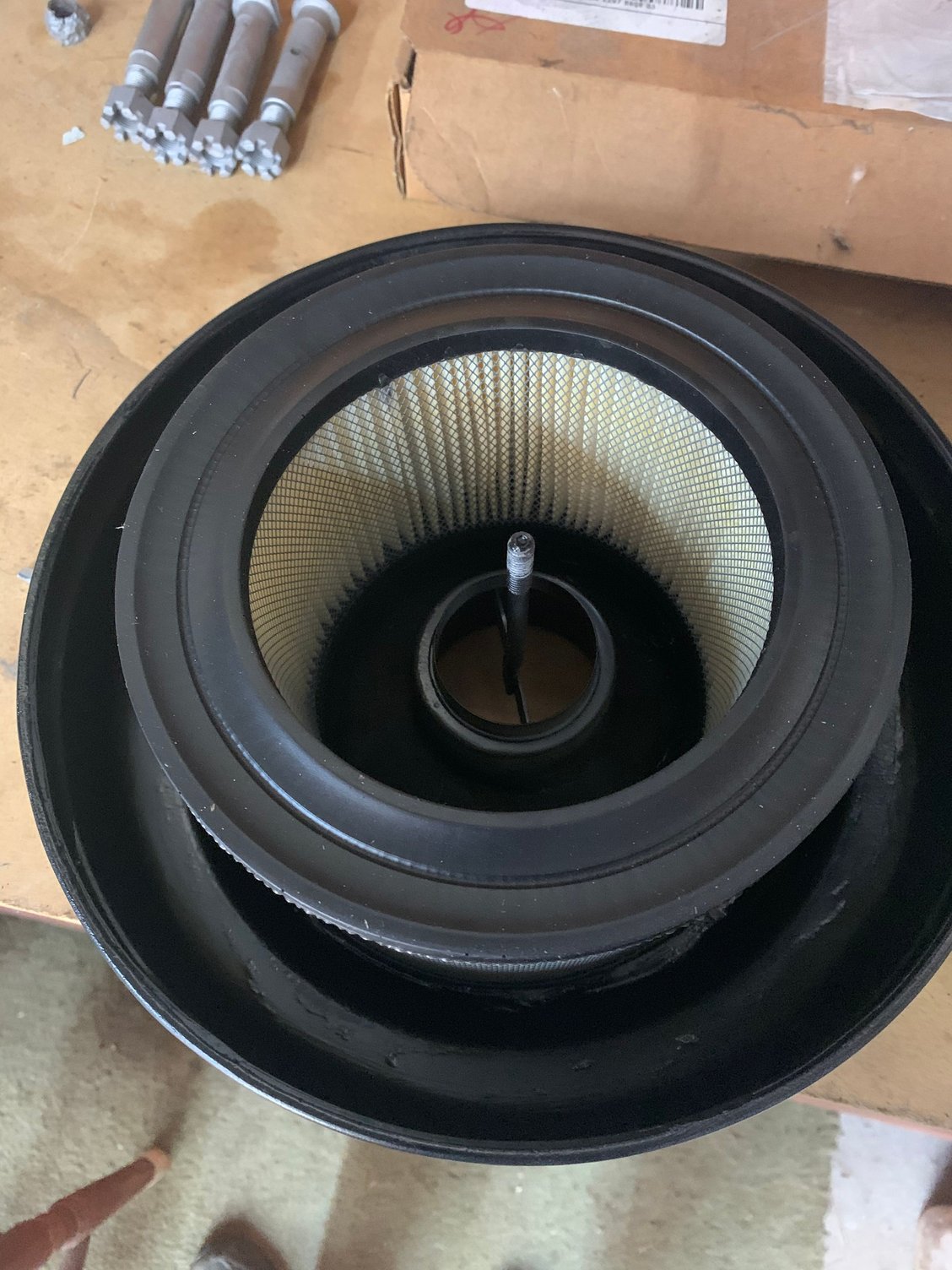 Converted my oil bath to standard paper air filter with original look