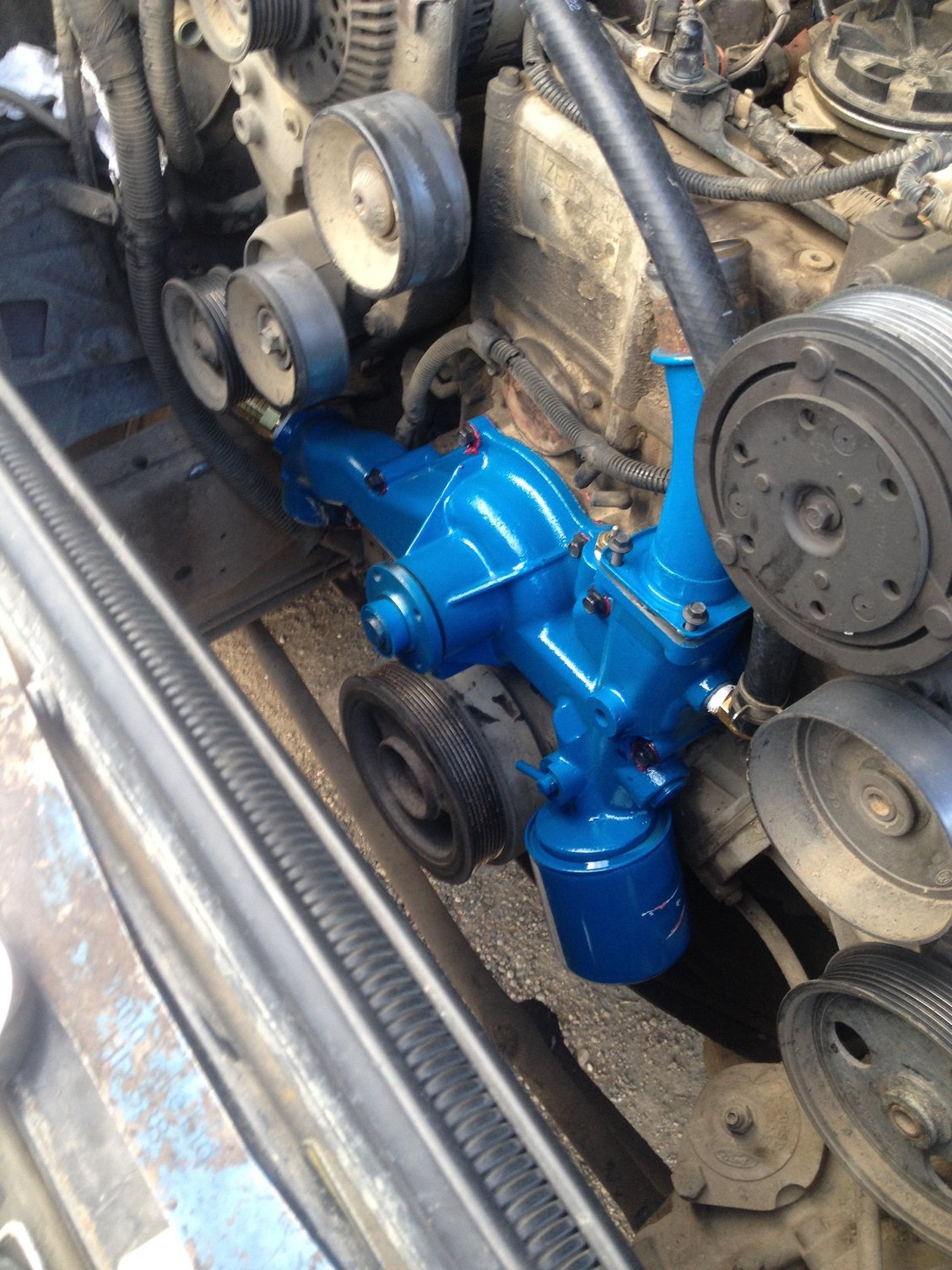 7.3 international water pump swap Ford Truck Enthusiasts Forums