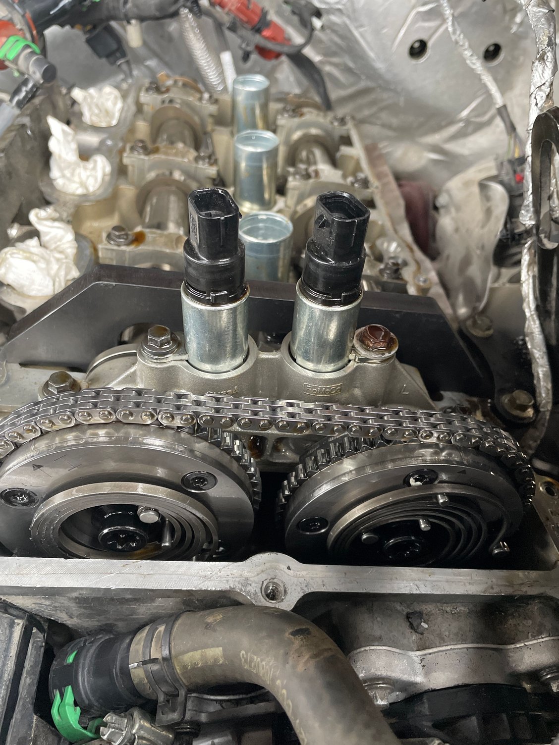 Camshafts with holding tool