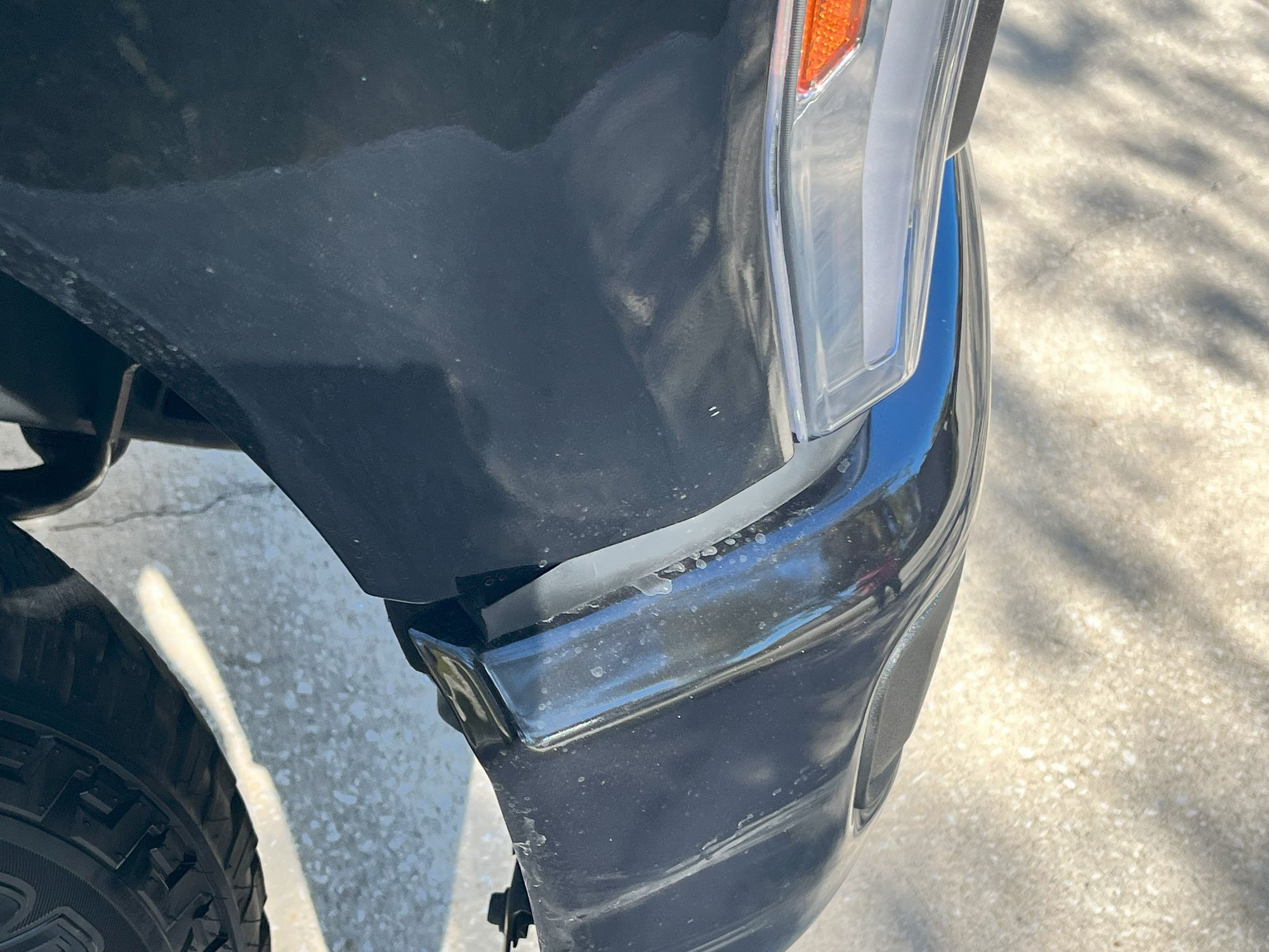 2023 Super Duty rubber bumper filler keeps popping out. Ford Truck