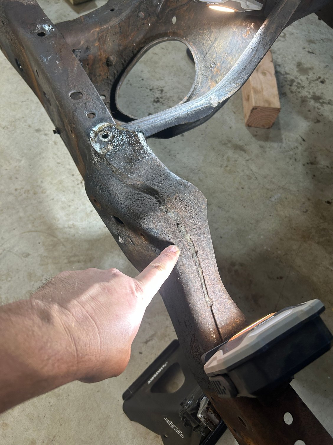 welded front frame rail