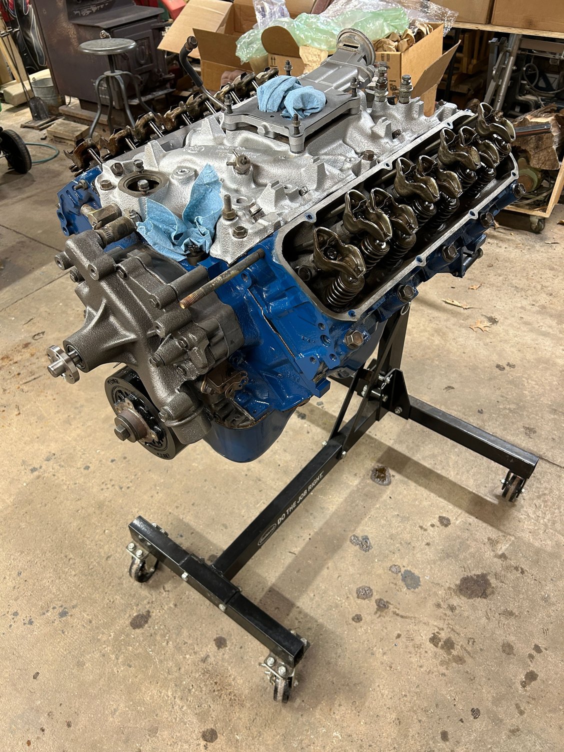 By this time it was getting late, but I still was pressing on trying to get the engine sealed up for the most part. At least all the big holes to keep dust out easier. But I was having so much fun. I just kept pushing myself to press on and keep going.
