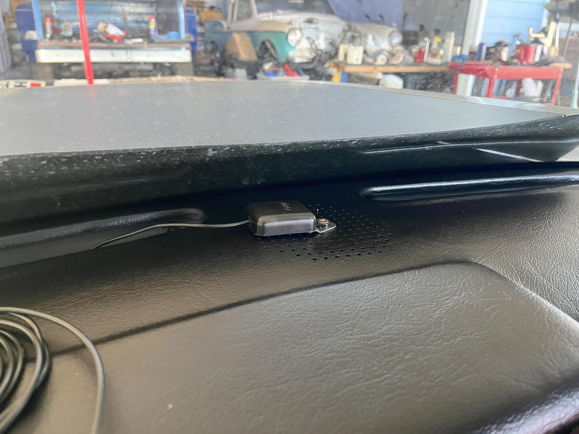 The dash was probably a better place to begin with.