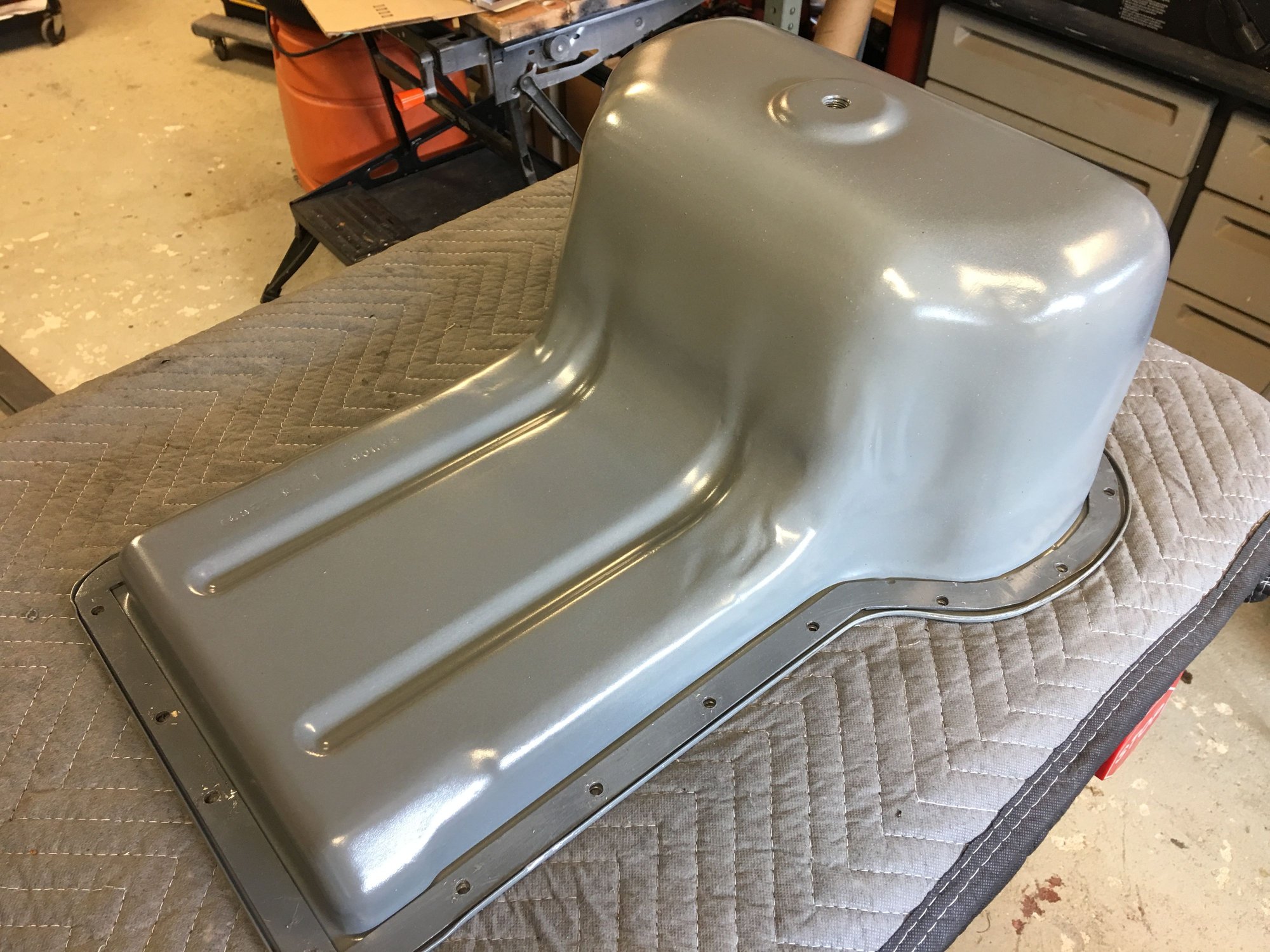 Oil pan rust/paint coming off of inside of oil pan as well Ford Truck