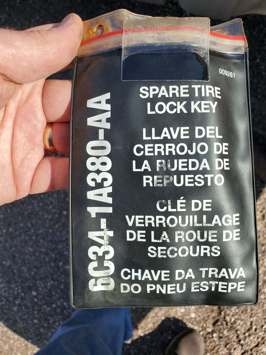 Spare tire lock key and rod for 2010 F250 SD Ford Truck Enthusiasts