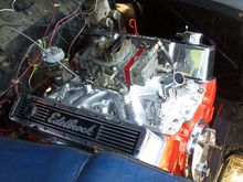 Oh crap change the oil an ran it for a few minutes looking for any oil leaks. I added some slick 50 it sounded good then parked it 3 days later I started it an spun a rod bearing. So it's been in a shop awaiting a rebuilding it.. 6/13/18 Also there putting in a Vega steering box with a tilt column