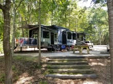 Coneross campground, townville SC. Really nice campground and lots of room for the big girls