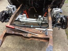 Crown vic clip before bolting into frame