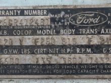 63 Was the first year Ford moved the tag to the door, mine.