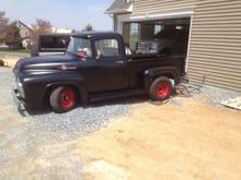 1956 f-100  223 strait six stock motor in this truck it ran fine....I regret selling it.....your truck looks great.....I think you will be happy with the 223.....