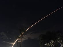 SpaceX starlink night launch 
