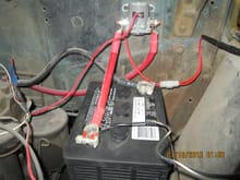 Power from battery/solenoid