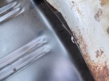 *sad trombone noises* Looks like another floor pan is on the order list. Or just go with the “slumlord special” and fill it with seam sealer hahaha 