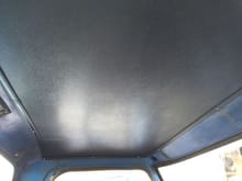 ABS headliner installed temporarily to check the fit. Will be covering with a faux suede material.