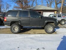 1994 ZJ - 4.5&quot; Rubicon Express lift, fixed upper and lower front control arms, adjustable upper and lower rear control arms, extended brake lines, flowmaster catback, Edlebrock air intake, Accel coil, 32x11.5x15 BFG ATs.