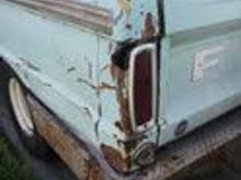 1966 F100 that I plan to restore showing left rear damage