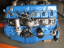 REBUILT FORD 300 SIX With new 5500 rpm cam and new flywheel, distributor, fuel pump, motor mounts, carburetor, intake manifold, exhaust manifold, water pump, thermostat and sending units.