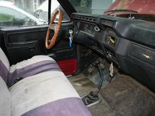 Inside of cab. I haven't removed seat cover yet.