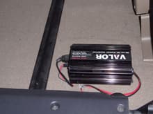 power inverter under middle bench