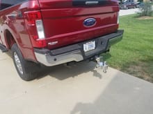 Installed new adjustable 2.5 inch hitch. Made of polished 6061-T6 aluminum