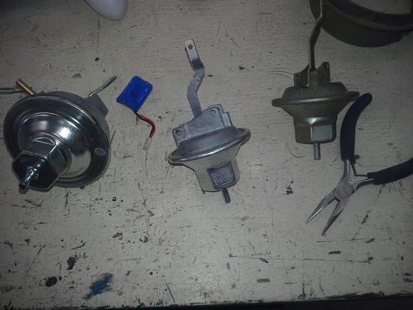 Crane Cams , Standard Motor Products and OEM unit. (left to right)