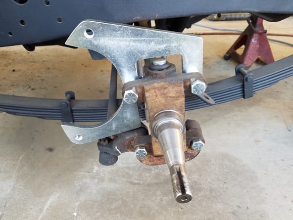 Bracket pits great and easy to install. All th bolts and nuts are included.