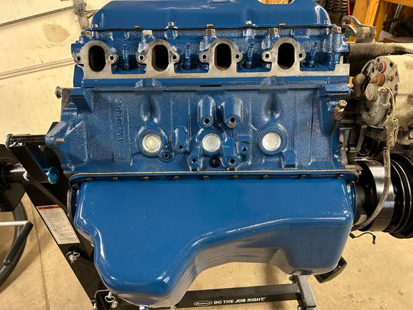 So I went ahead and got my set up situated and started knocking the new ones in. And then the youngest boy comes out was asking what I was doing and wanted to know what these were. Are you gonna paint them like the old ones were. I told him no I just left the old ones to paint the block. We’re just gonna leave the new ones The way they are.