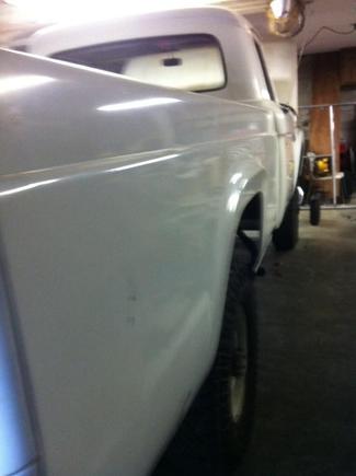 Passenger Side Rear after some polishing