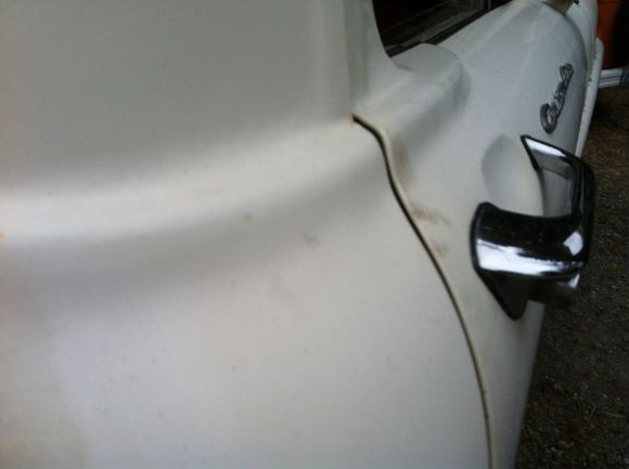 Passengers door outside