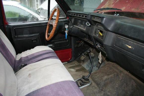 Inside of cab. I haven't removed seat cover yet.