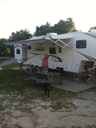 First campsite, KOA Valdosta, GA.