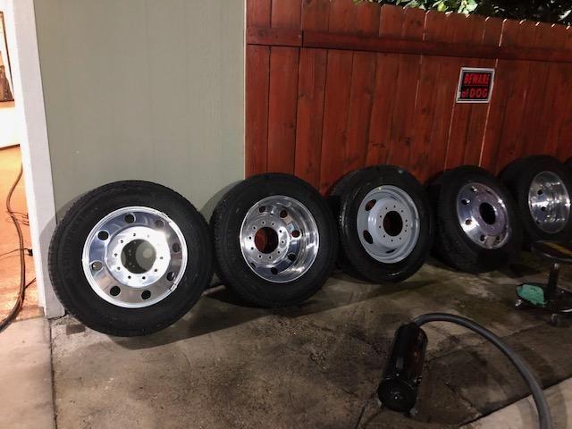 Wheels and Tires/Axles - 2019 F450 wheels & tires 19.5 - Used - San Diego, CA 92110, United States
