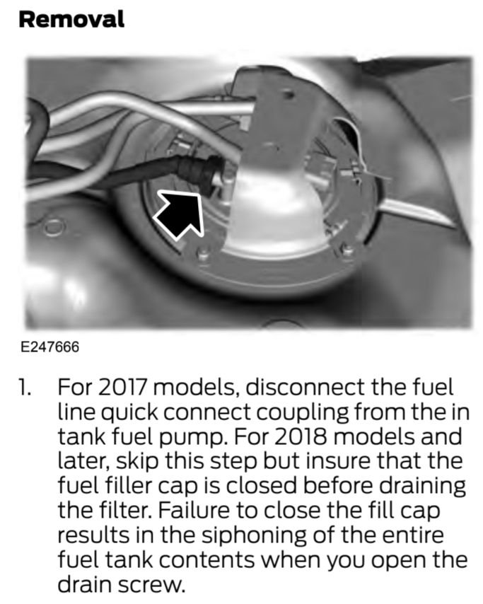 Fuel filter change issue Ford Truck Enthusiasts Forums