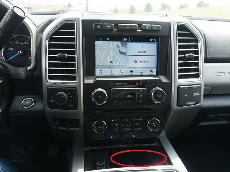 Room behind the center console usb ports? Ford Truck Enthusiasts Forums