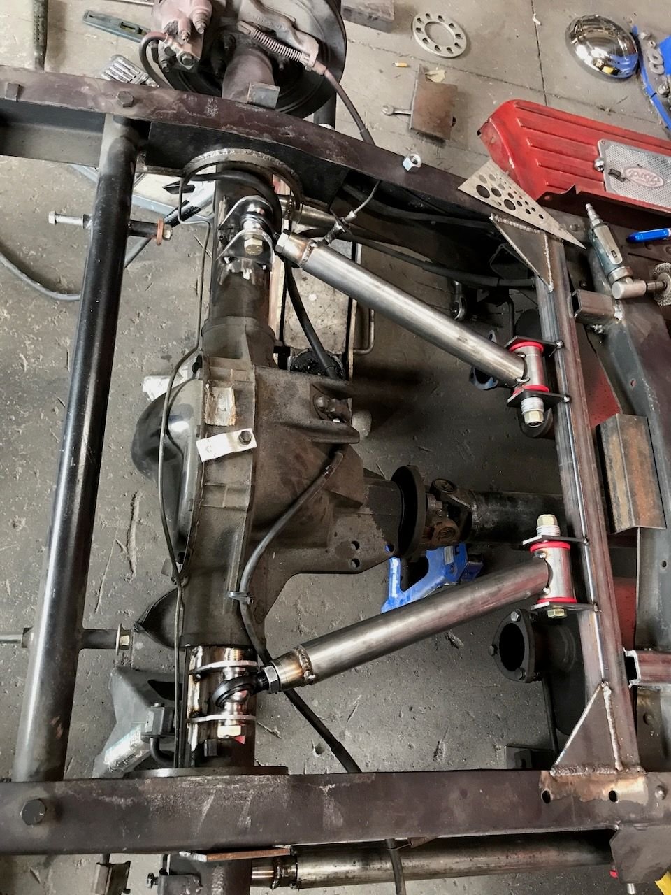 8.8 Ford Explorer Rear End & 4 Link in 56 F100 - Ford Truck Enthusiasts ...