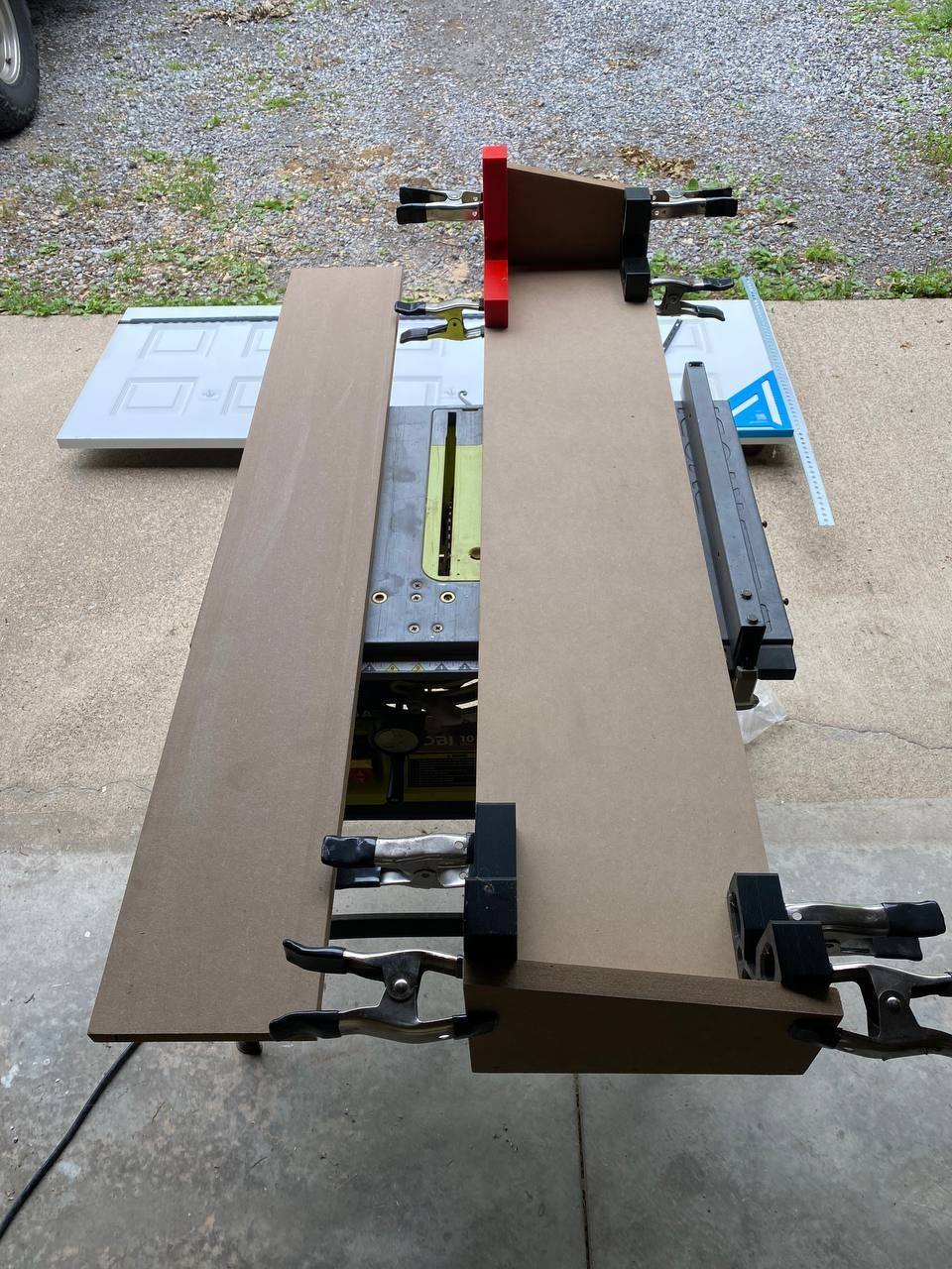 Honey Do door behind 'work'