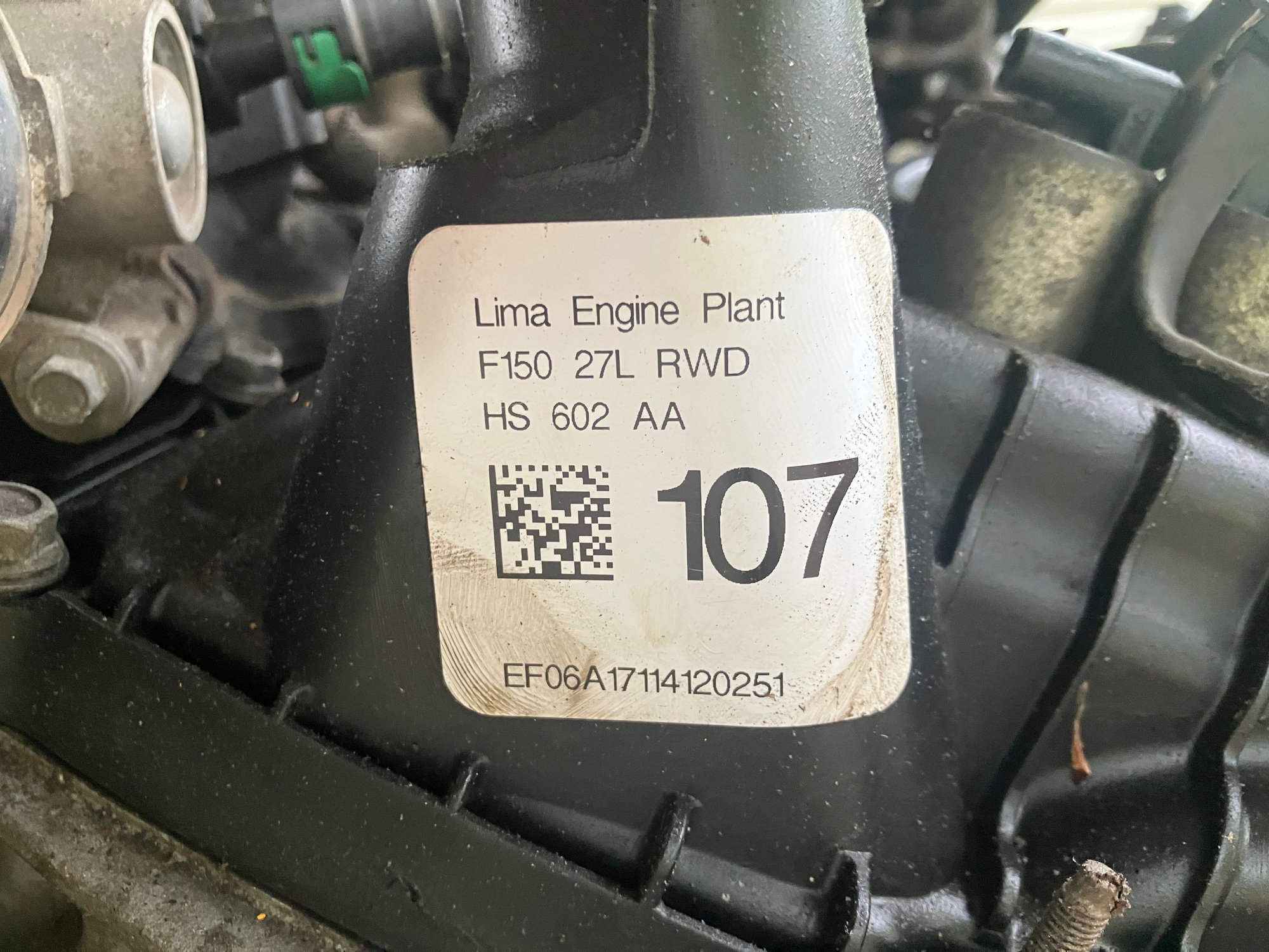 This is the 2017 2.7 that was blown and pulled. 