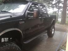 After ripping off the chrome handles, stainless rocker panels, a pin strip, F350 stickers. There are no longer steps on it either.