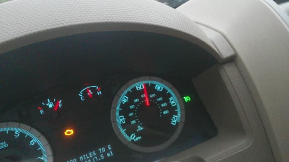 Ignore the check engine light, it's a false reading...