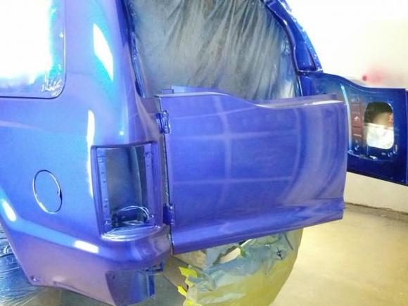 Back end painted