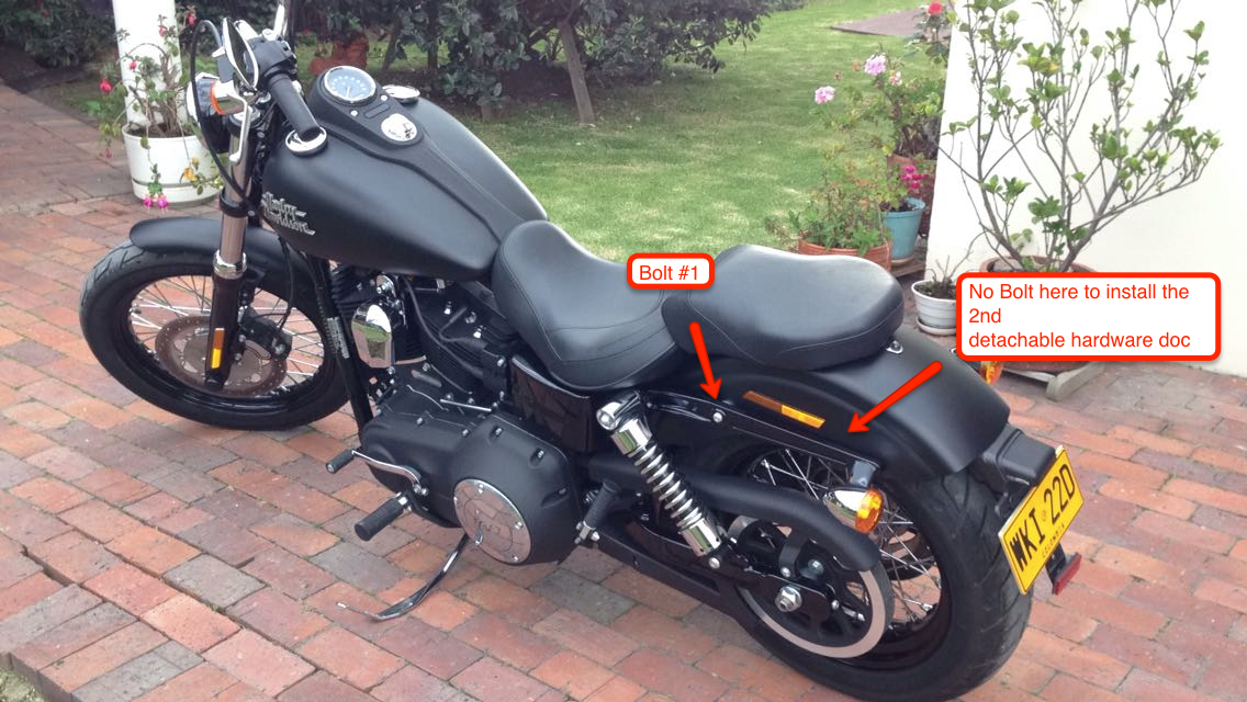 Installing Detachable Sissy Bar to 2015/2016 (Newer) Street Bob's
