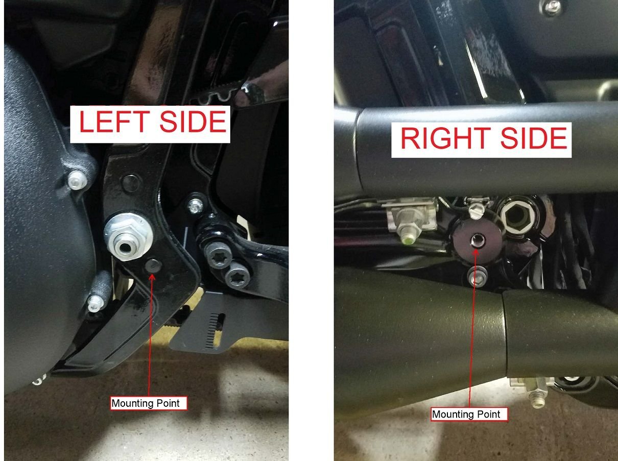 2018 softail passenger pegs