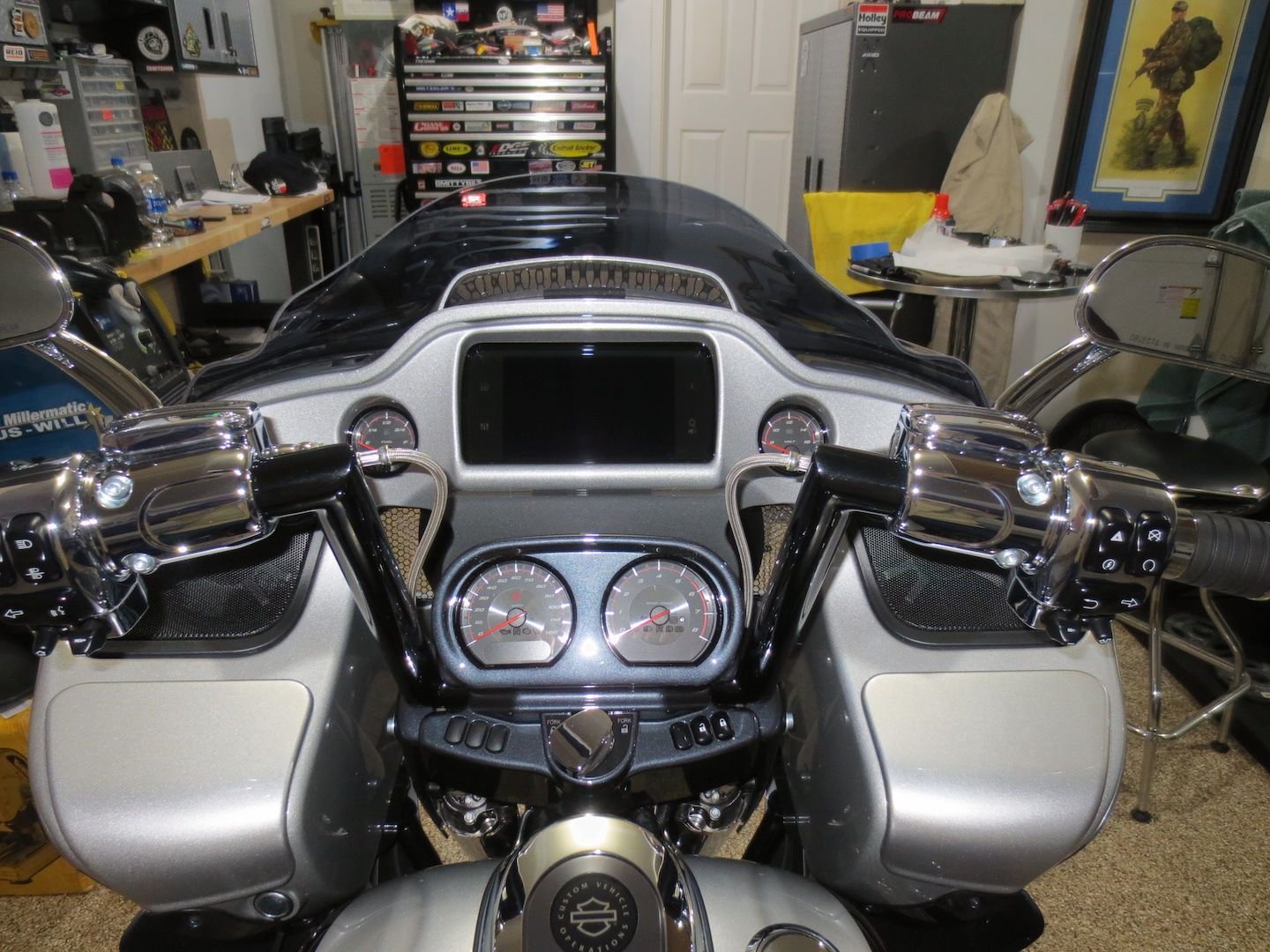 FXR Division 12" Motorwitch bars for 15' up Road Glide Harley