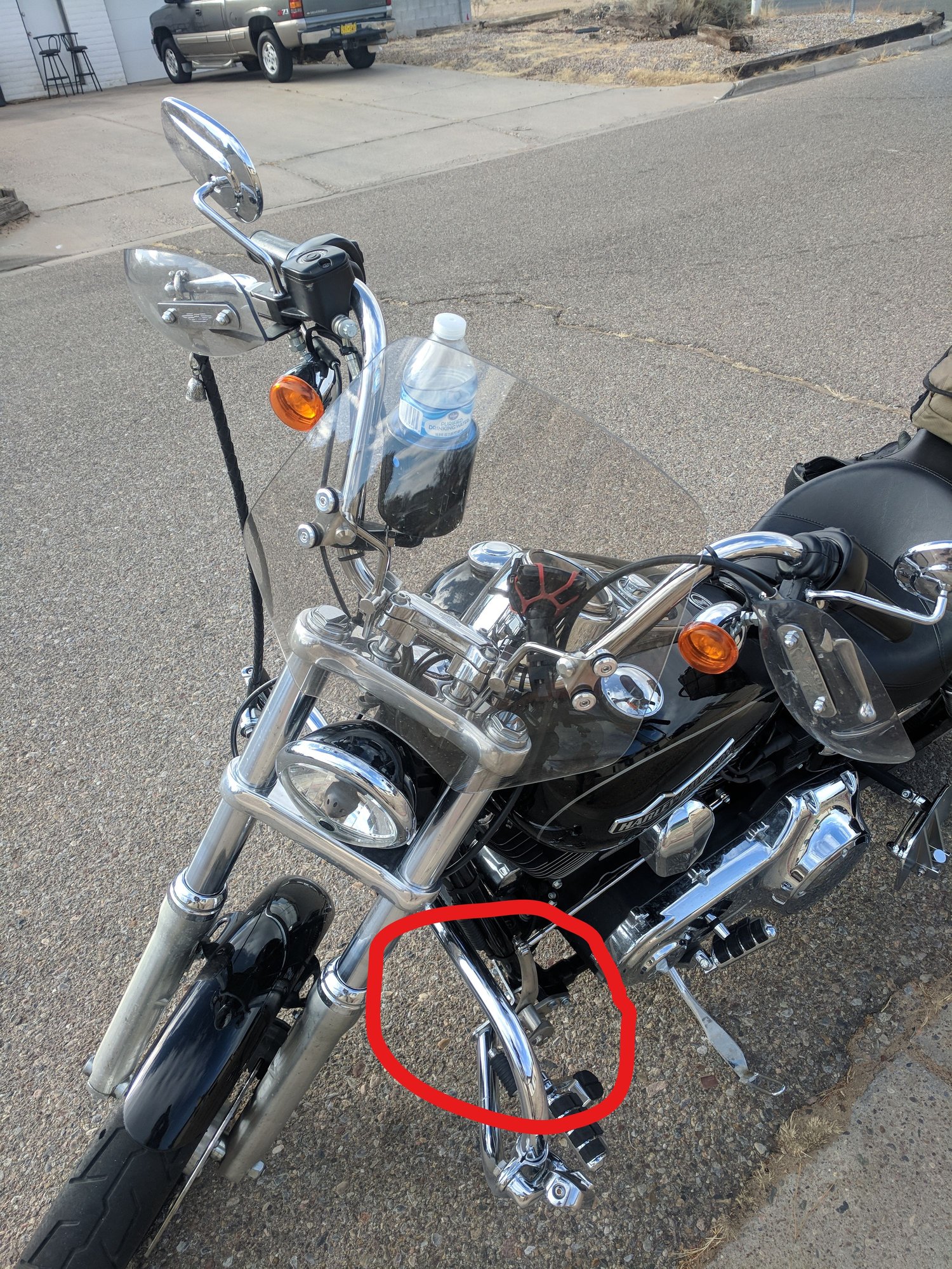 Highway/crash/engine guard bars for 2009 Low Rider fxdl with forward