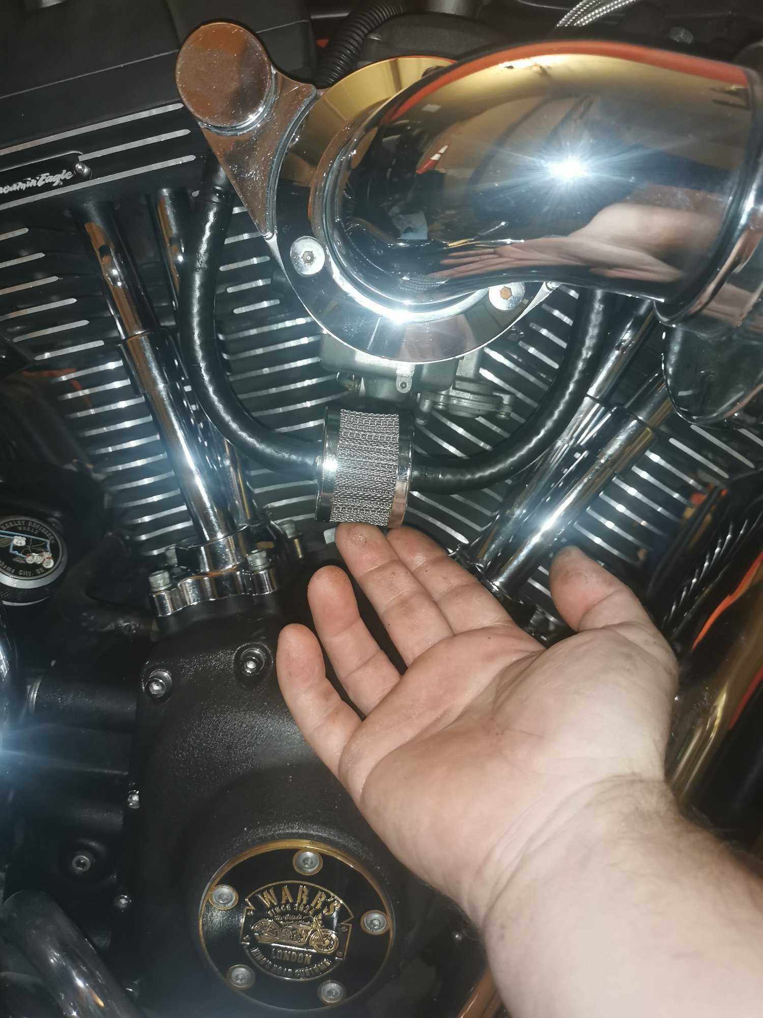 Breather has too much oil Harley Davidson Forums