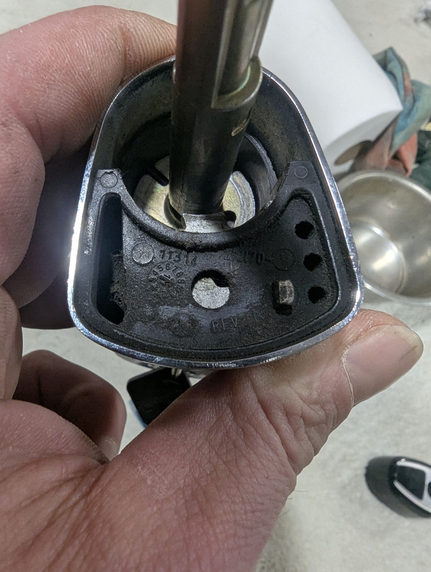 Key turned clockwise