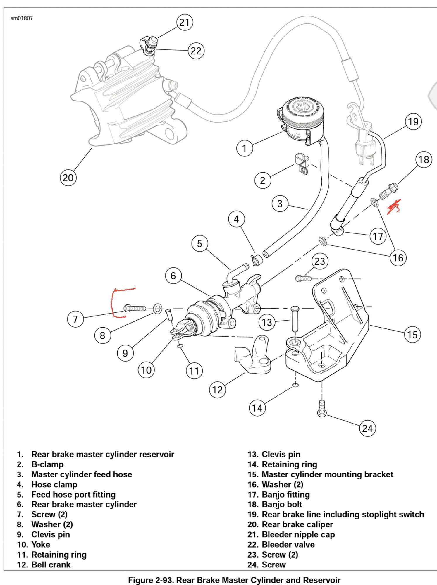 replace master cylinder rear axle - Harley Davidson Forums